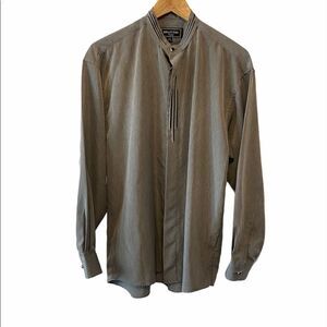 MENS BRUTTINI Grey Button Up Dress Shirt Italian S